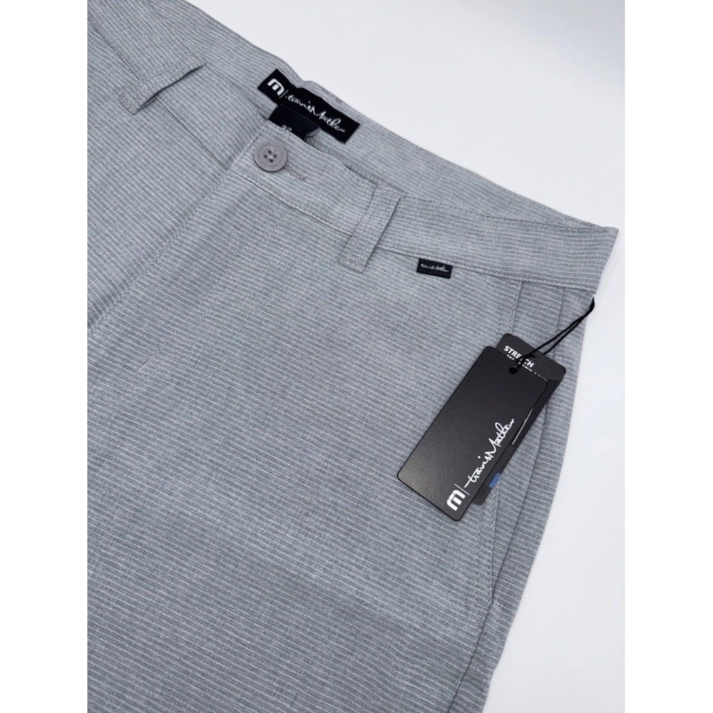 Travis Mathew Men's Sand Harbor Golf Shorts- Heather Sleet Grey- 44 New Tag